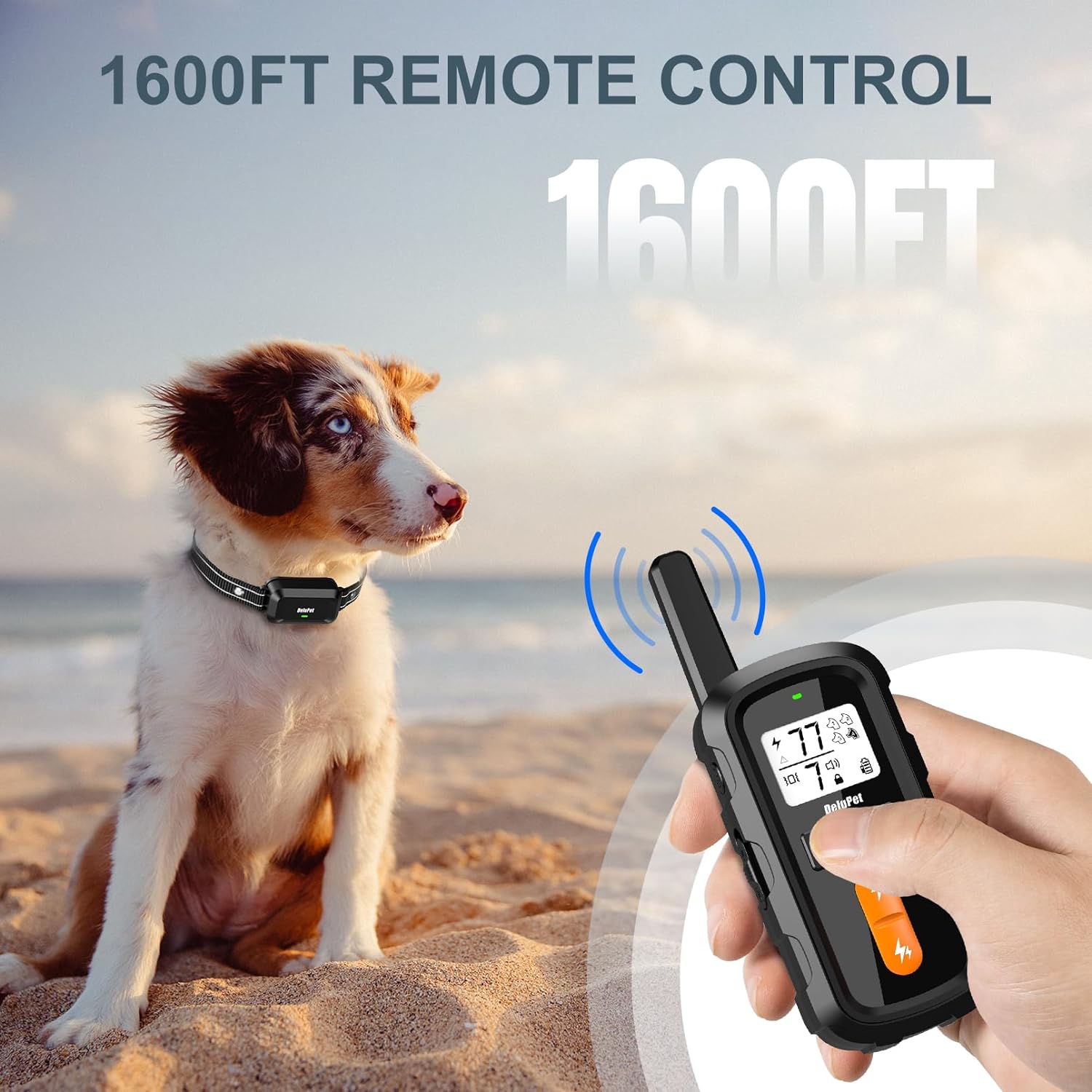 DeluPet Dog Shock Collar with Remote